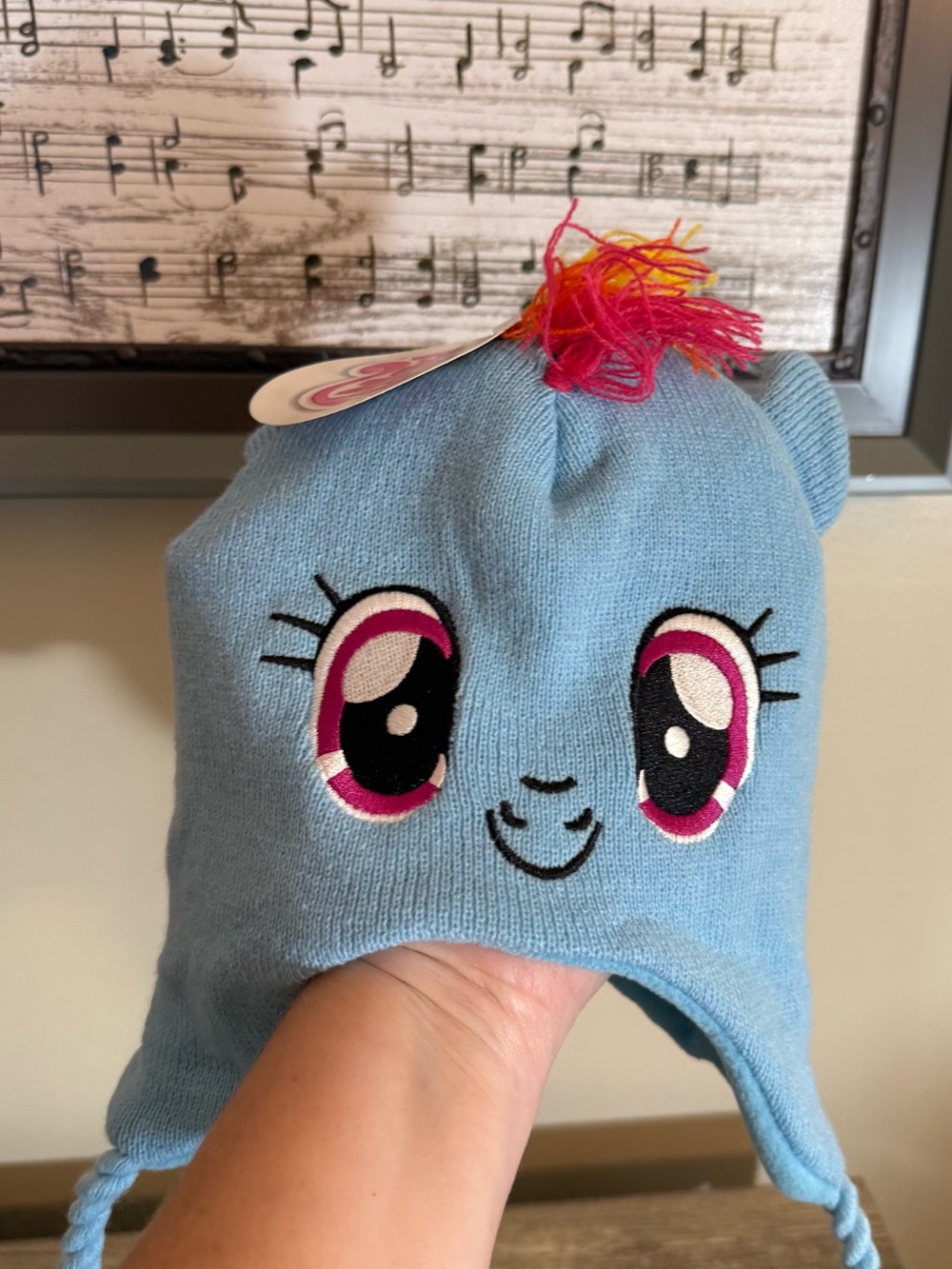 NEW My Little Pony MLP Rainbow Dash Knit Beanie Hat 2015